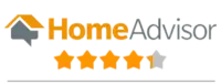 HomeAdvisor star rating with logo