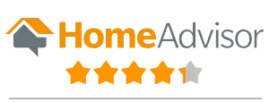 HomeAdvisor star rating with logo