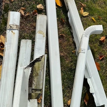 2. Old gutter systems are completely removed