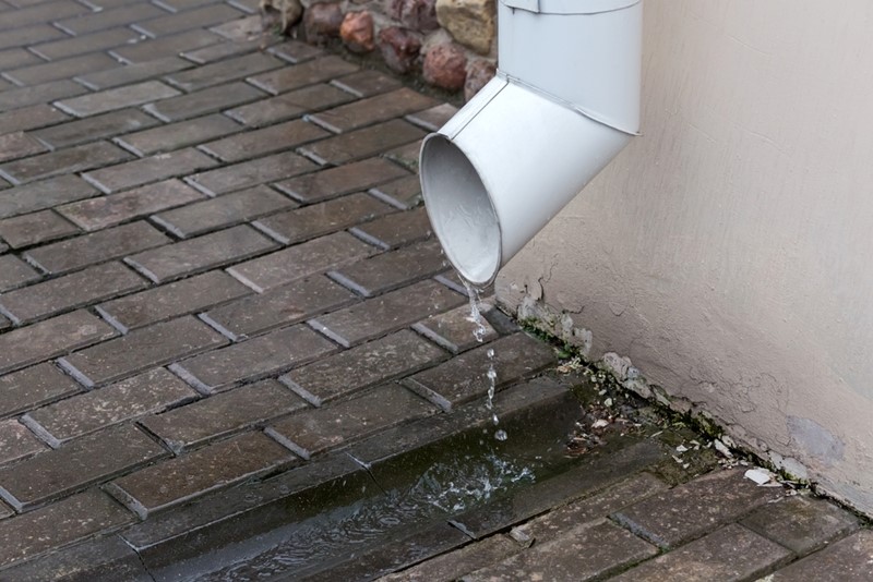 downspouts and gutters