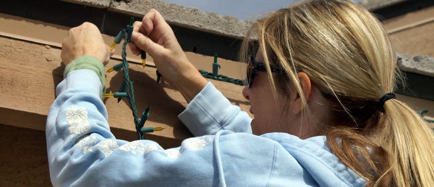 How To Hang Christmas Lights With Gutter Guards LeafFilter 