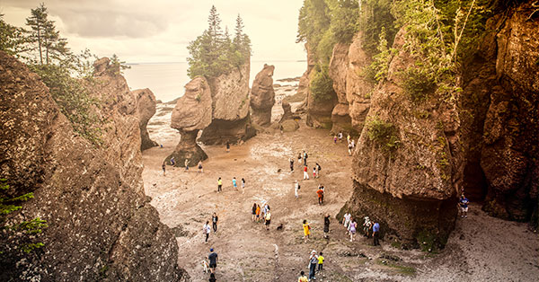 Low tide at Bay of Fundy