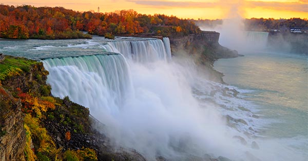 Birdseye view of Niagara Falls