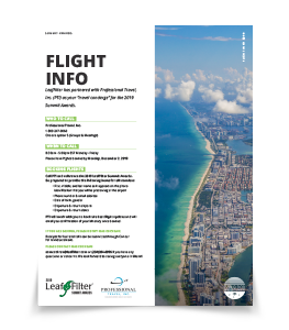 An icon shows Flight Info for the LeafFilter Summit Awards