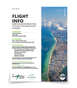 An icon shows Flight Info for the LeafFilter Summit Awards