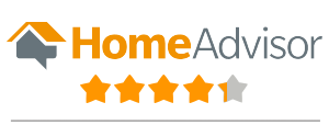 HomeAdvisor star rating with logo